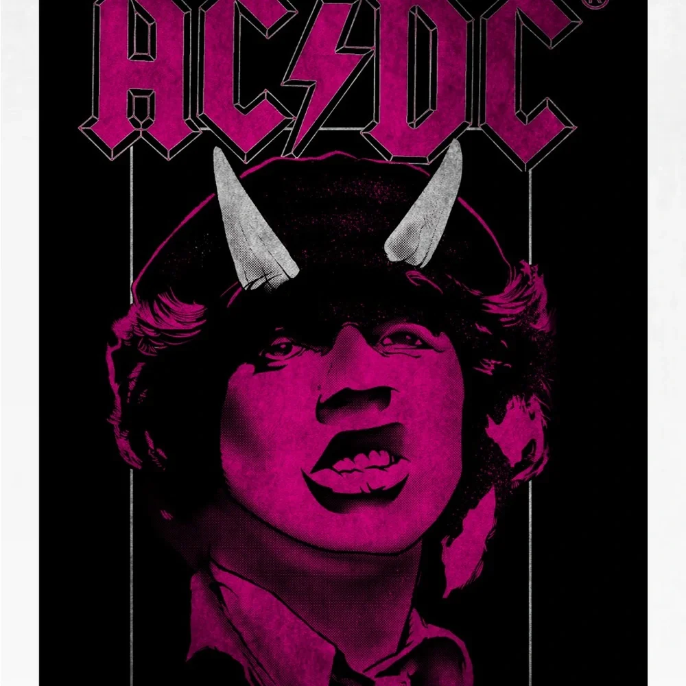 AC/DC Black Tee Angus Horn Graphic M - Picture 3 of 7